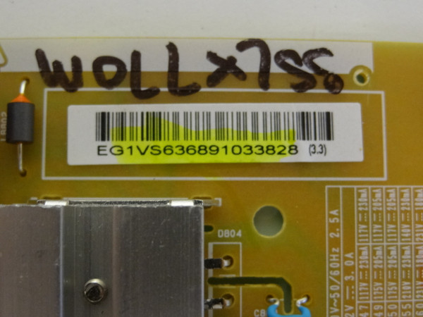 LG 55LF6300-UA Power Supply Board (EAX66203101) EAY63689103