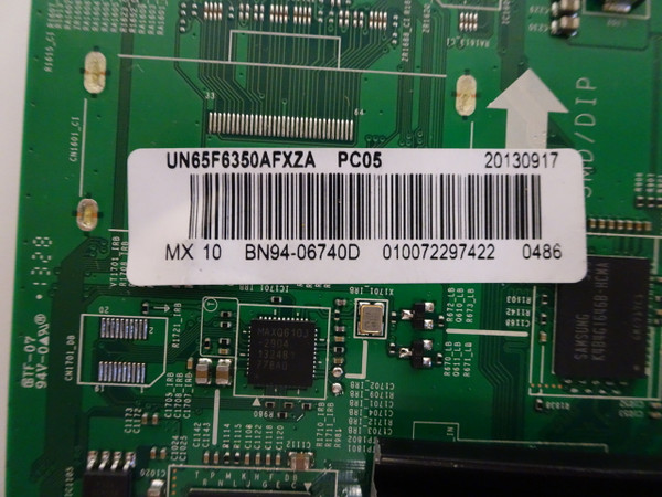 Samsung UN65F6350AFXZA Main Board BN97-07704A BN94-06740D