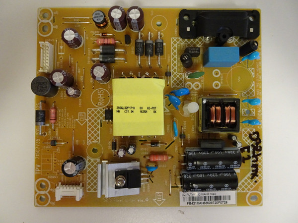 Vizio D32HNX-E1 Power Supply (715G7735-P01-000-002S) PLTVFB421XAH6