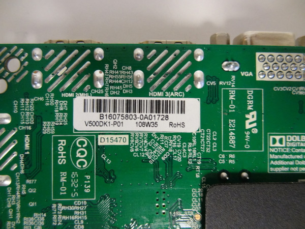 Avera 50AER10N Main Board (V500DK1-P01 TP.MS3393.PC821) B16075803