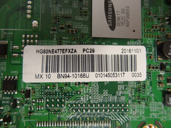 Samsung HG60NE477EFXZA Main Board (BN97-09386U) BN94-10166U