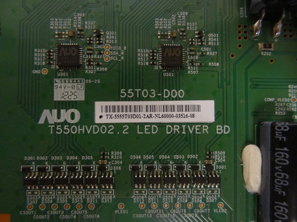 Vizio M550VSE LED Driver (55T03-D00) 55.55T03.D01