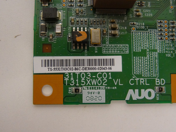 Samsung LN32A450C1DXZA T-Con Board (31T03-C01) 55.31T03.C02