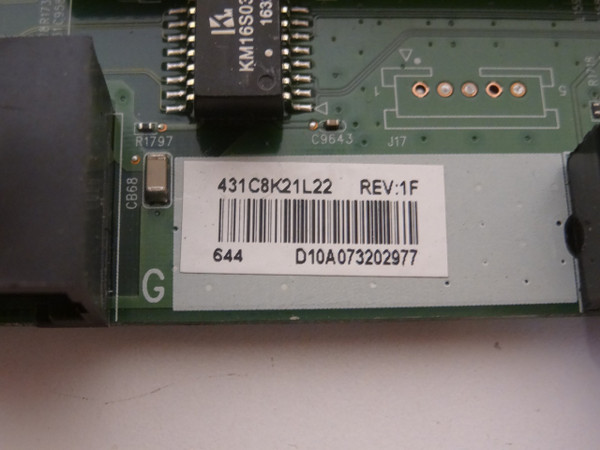 Toshiba 55L621U Main Board (431C8K21L22) 461C8K21L22