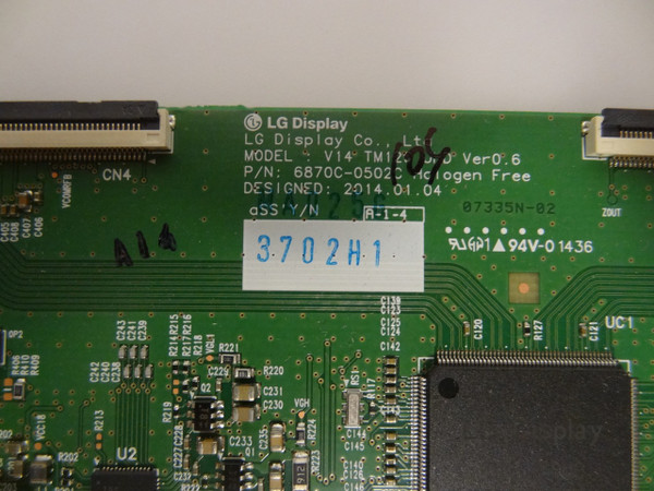 LG 49UB8200-UH T-Con Board (LC490EQE-XGM1, 6870C-0502C) 6871L-3702H