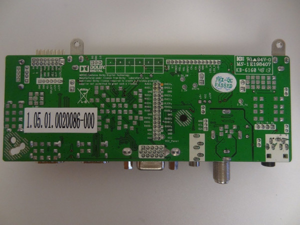 Westinghouse DW39F1Y1 Main Board (T390HVN03.0, CV3393BH-FPW) 3BJ2604