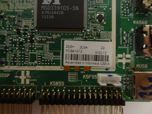 Sanyo FVM3982 P39842-03 Main Board (1LG4B10Y1120A) 1LG4B10Y11200 Z6SH