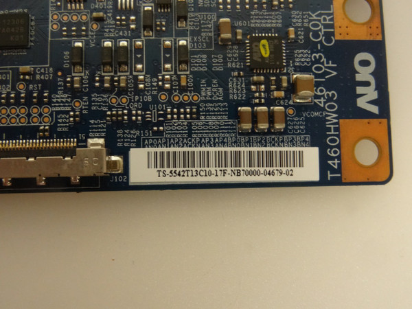 Vizio E420VT T-Con Board (T460HW03, 46T03-C0K) 55.42T13.C10