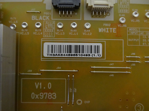 LG 55SJ8500-UB Power Supply Board (LGP55M-17SU12, EAX67133101) EAY64489651