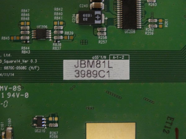 LG 98LS95A-5B / NEC C981Q T-Con Board 6871L-3989C