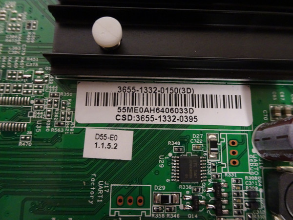 Vizio D55-E0 Main Board (0171-2272-6653) 3655-1332-0150