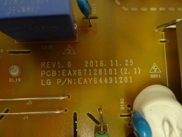 LG 49UV340C-UB Power Supply Board (LGP49D-17U2) EAY64491201