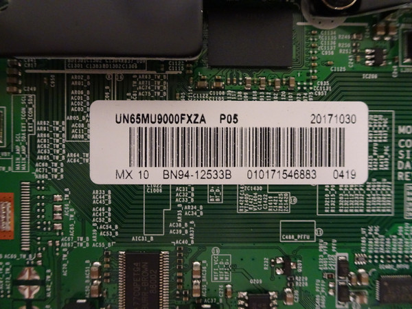 Samsung UN65MU9000FXZA Main Board (BN97-13540S) BN94-12533B