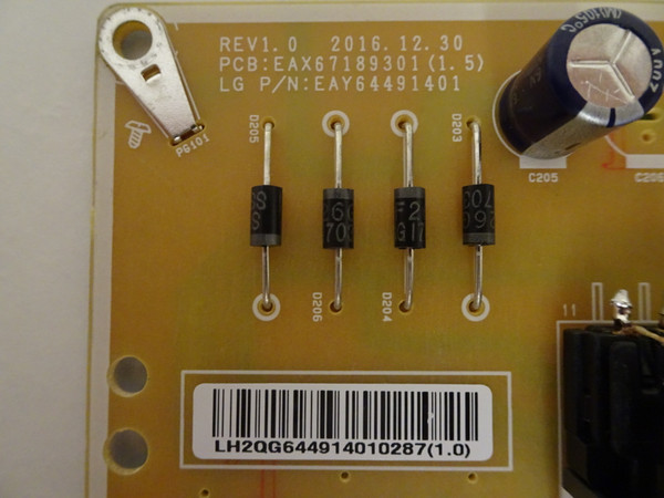 LG 49LJ5500-UA 49LJ550M-UA Power Supply (EAX67189301) EAY64491401