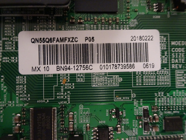 Samsung QN55Q6FAMFXZA Main Board (BN97-13768C) BN94-12756C