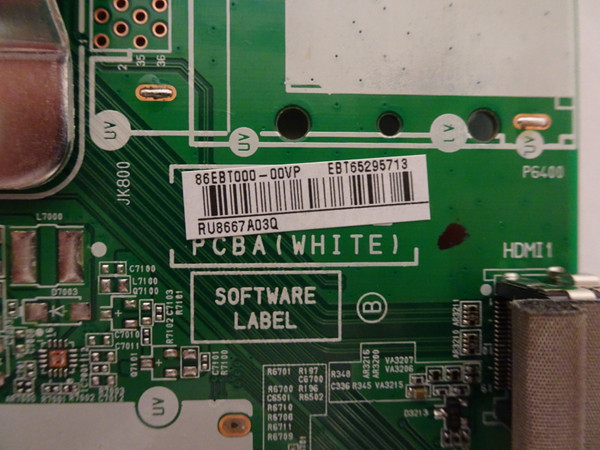 LG 55KS8000PUA BUSWLJR Main Board (LC550EQH-FLM2, EAX67861603) EBT65295713