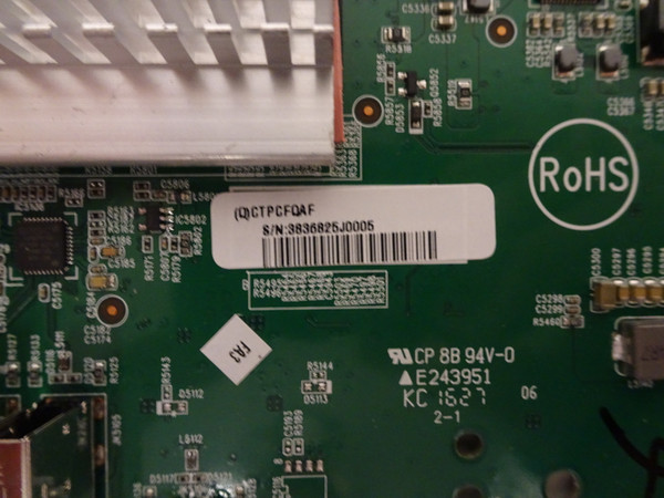 Panasonic TH-42AF1U Main Board (LD420EUN-UHB1, (Q)CTPCFQAF) DPVF1289ZA