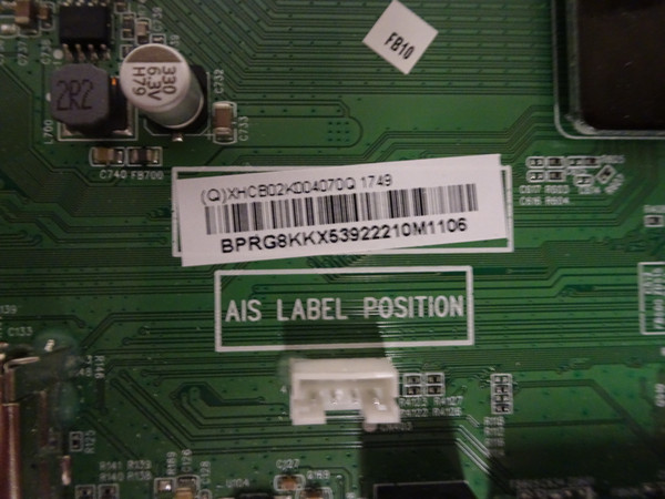 Vizio D40F-E1 Main Board 756TXHCB02K0040 / 756TXHCB02K004