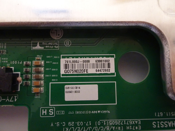 LG OLED77G7P-U AUSYLHR Main Board (63881002, EAX67172605) EBU63881002