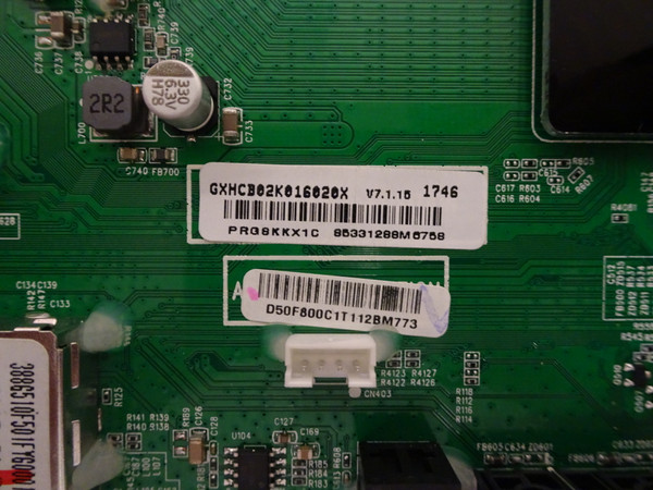Vizio D50F-E1 Main Board (XHCB02K0160) 756TXHCB02K0160