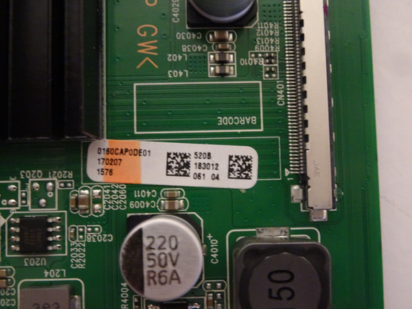 Vizio E60-E3 Main Board (0160CAP0DE01) Y8387520S