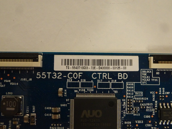 Vizio D43F-E2 E43-E2 D43-E2 / Toshiba 43LF621U19 T-Con Board 55.43T10.C03