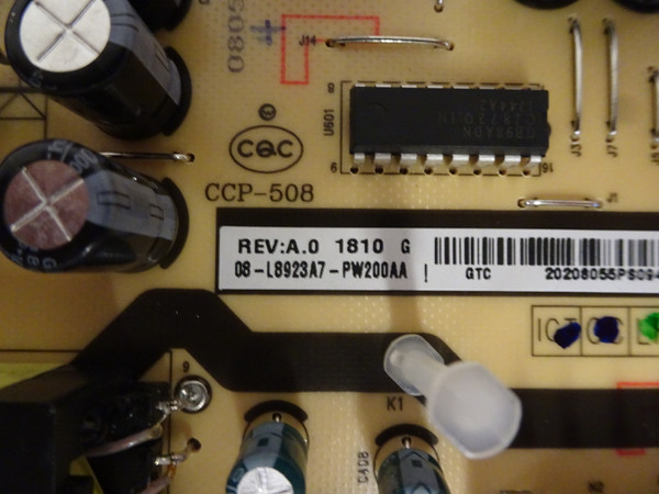 TCL 40S305TACA Power Supply (40-L89237-PWA1CG) 08-L8923A7-PW200AA