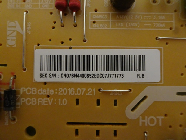 Samsung HG43NE593SFXZA Power Supply (L48MF_KDY) BN44-00852E