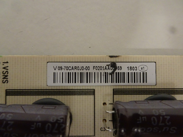 Vizio D60-F3 D70-F3 Power Supply (1P-117AX00-1010) 09-70CAR0J0-00