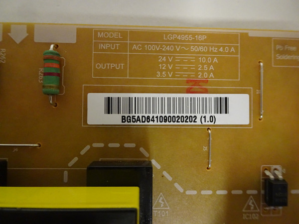 LG 86BH5C-B Power Supply (LGP4955-16P) EAY64109002