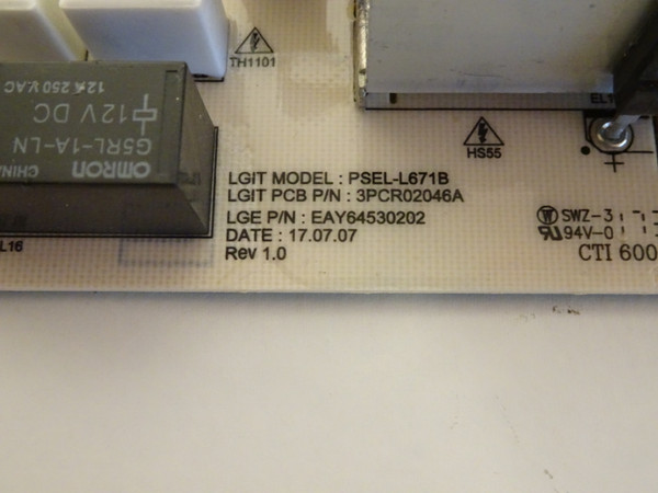 LG 88HB7D-B Power Supply (LD880DEN-UKA2, LGP88-17USS) EAY64530202