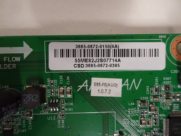 Vizio E65-F0 Main Board (0171-2272-6864) 3665-0672-0150