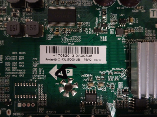 LG 43LJ5000-UB Main Board (TP.MS3553.PB765) H17082013