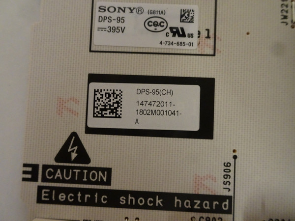 Sony XBR-85X900F G811 Power Supply (DPS-95) 1-474-720-11