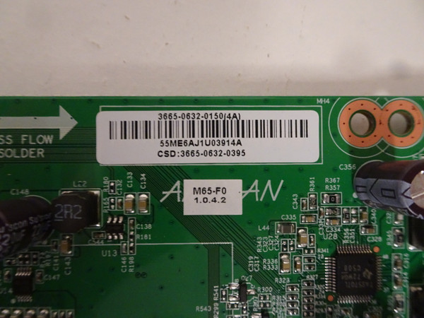Vizio M65-F0 Main Board (0171-2272-6864) 3665-0632-0150