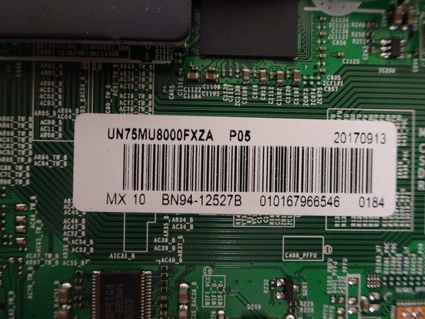 Samsung UN75MU8000FXZA Main Board (BN97-13538Y) BN94-12527B