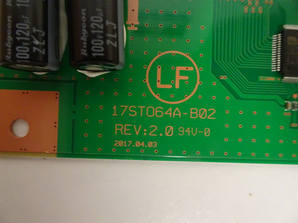 Sony XBR-65X930E LED Driver (17STO64A-B02, 17STO64A-B01) 1-897-090-11