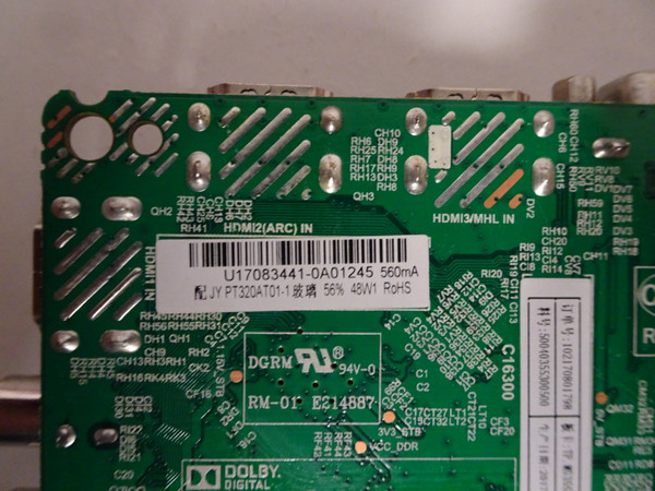 Proscan PLDED3273A-B Main Board (TP.MS3553.PB818) U17083441