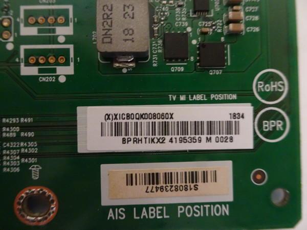 Vizio P55RED-F1 P55-F1 Main Board (XICB0QK008) 756TXICB0QK008