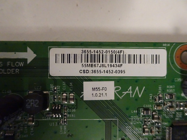 Vizio M55-F0 Main Board (0171-2272-6864) 3655-1452-0150