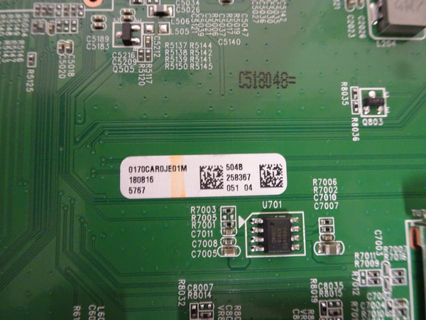 Vizio D60-F3 Main Board (0170CAR0JE01M) Y8388504S