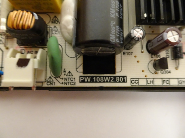 Polaroid 43GSR4100KL Power Supply (HV-430FHB-N10, HV430QUB-N4D) PW.108W2.801