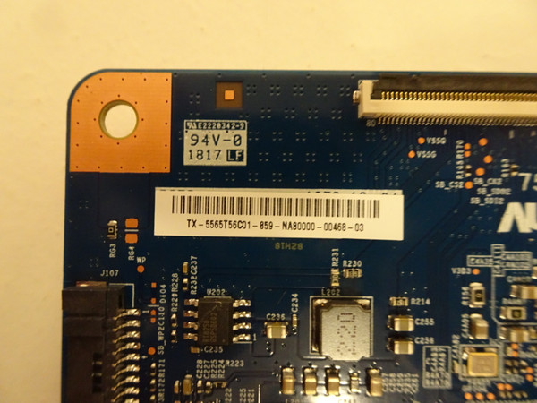 Vizio P65-F1 T-Con Board (75T05-C03) 55.65T56.C01