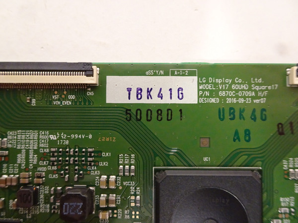 LG 60SJ8000-UA T-Con Board (6870C-0709A) 6871L-5008D