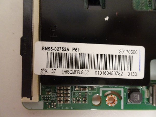 Samsung LH65QMFPLG T-Con Board (BN97-10903A) BN95-02752A