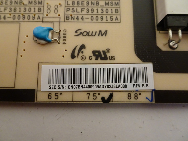 Samsung QN75Q9FAMFXZA Power Supply (PSLF361301B) BN44-00909A