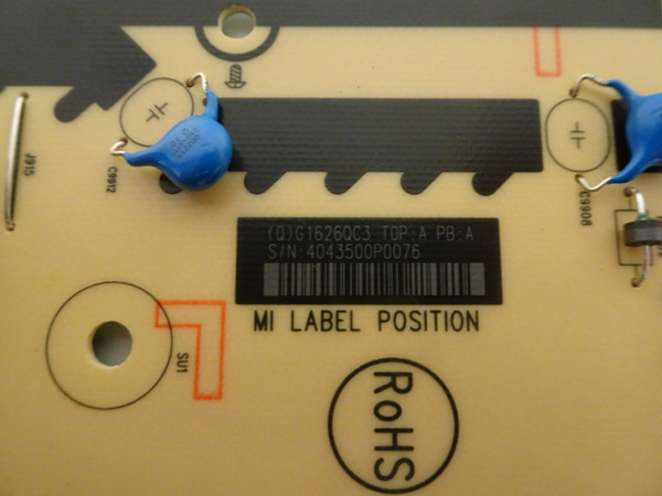 Panasonic TH-84EF1U Power Supply (715G7023-P02-001-003R) G1626QC3