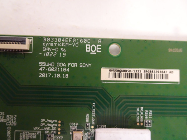 Sony KD-55X750F T-Con Board (47-6021164) 1-897-266-11