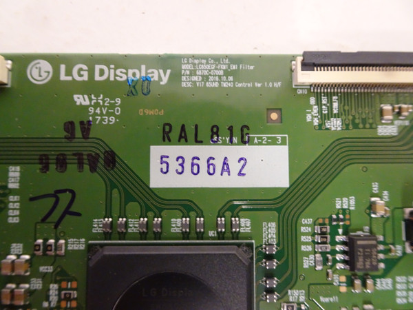 LG 65SJ8000-UA T-Con Board (6870C-0700B) 6871L-5366A