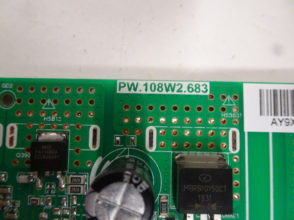 Vizio D50X-G9 V505-G9 Power Supply (PW.108W2.683) 6M04C0000X000